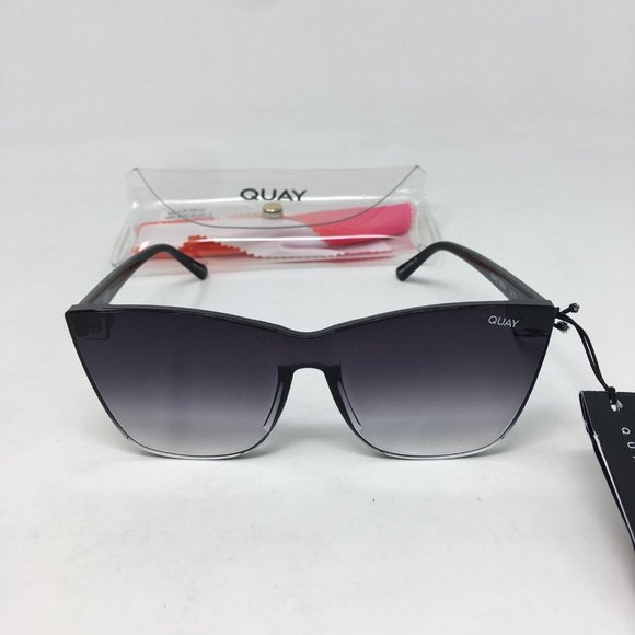 Quay Women’s Come Thru Su Glasses 1212 Red Gradient Plastic Cat Eye Frame COME THRU Oversize Cat Eye Sunglasses for Women – QUAY main image 2